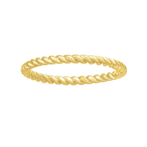 10K Plain Gold Rope Ring