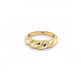 10K Yellow Gold Croissant Ring