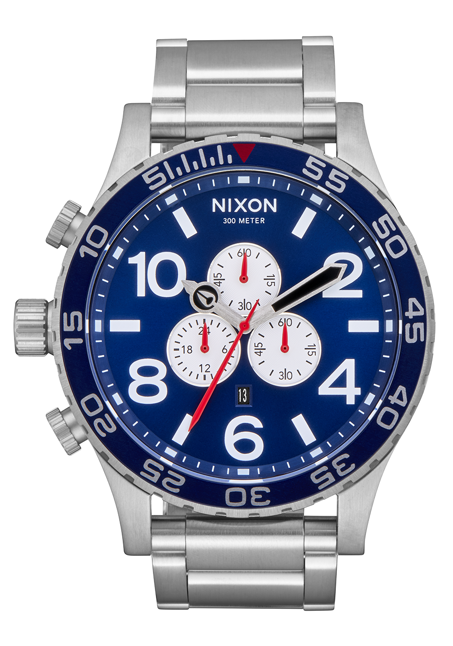 Navy Sunray / Silver 51-30 Chrono