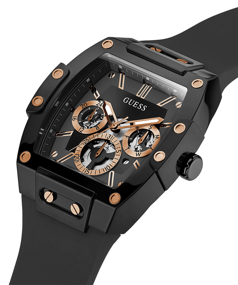 Black Case Silicone Watch
