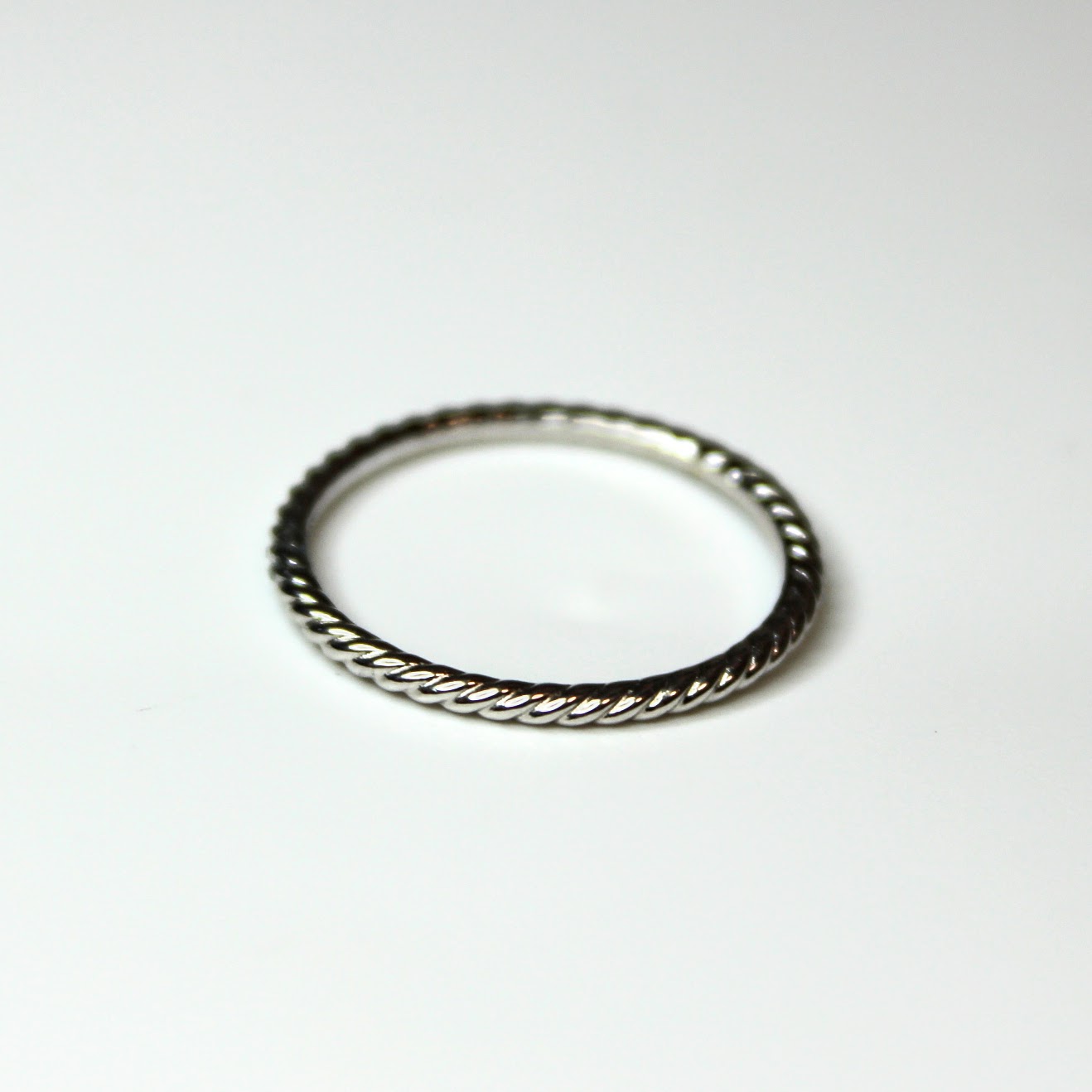 Twisted Ring 14K White Gold