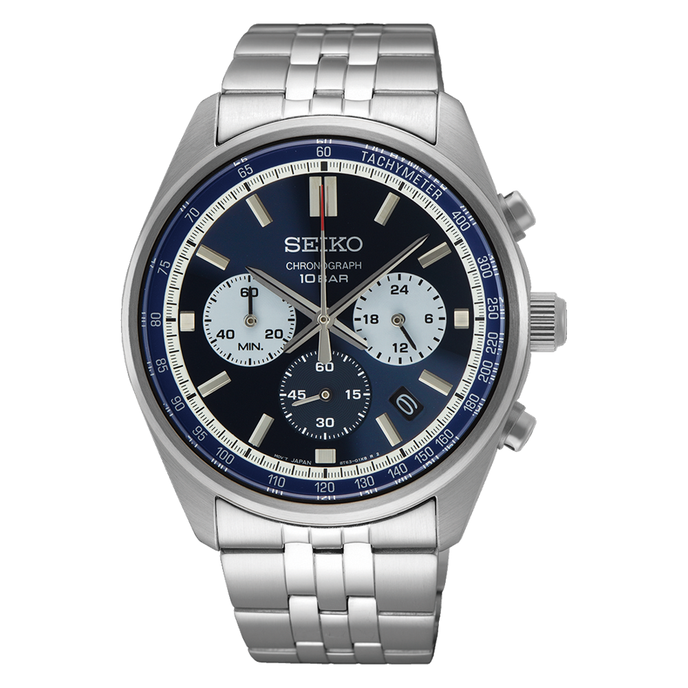 Seiko chronograph 2025 10 bar tachymeter
