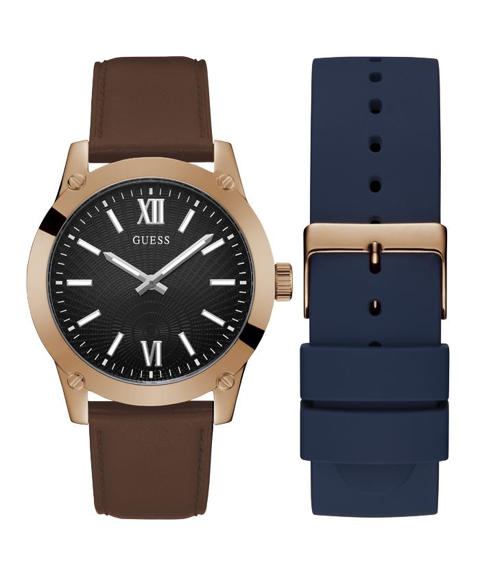 Guess watch shop leather