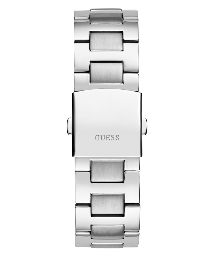 GUESS Mens Silver Tone Multi-function Watch GW0703G1