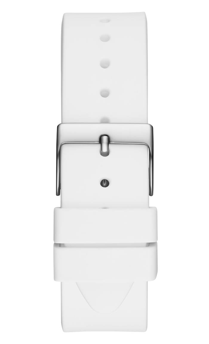 GUESS Ladies White Silver Tone Multi-function Watch GW0560L1