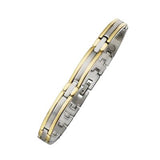 Alpine Women's two tone stainless steel Magnetic Bracelet