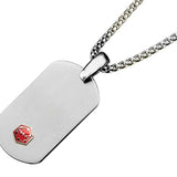 Alpine Titanium Medical ID Dog Tag Necklace
