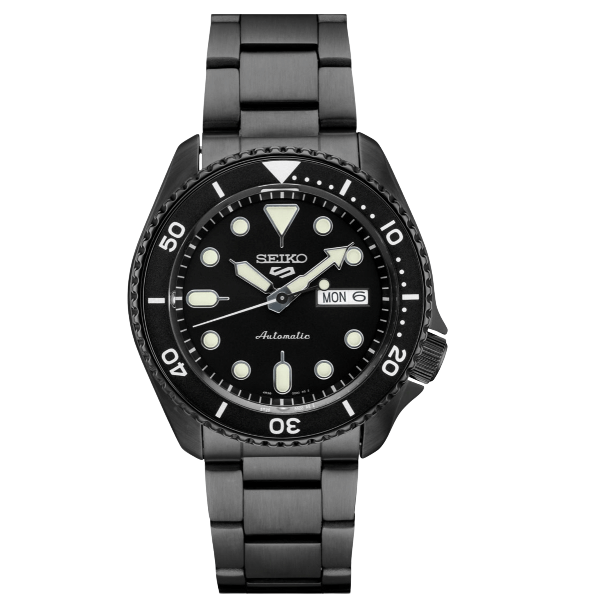 5 Sports SKX Style Black PVD Coated SRPD65