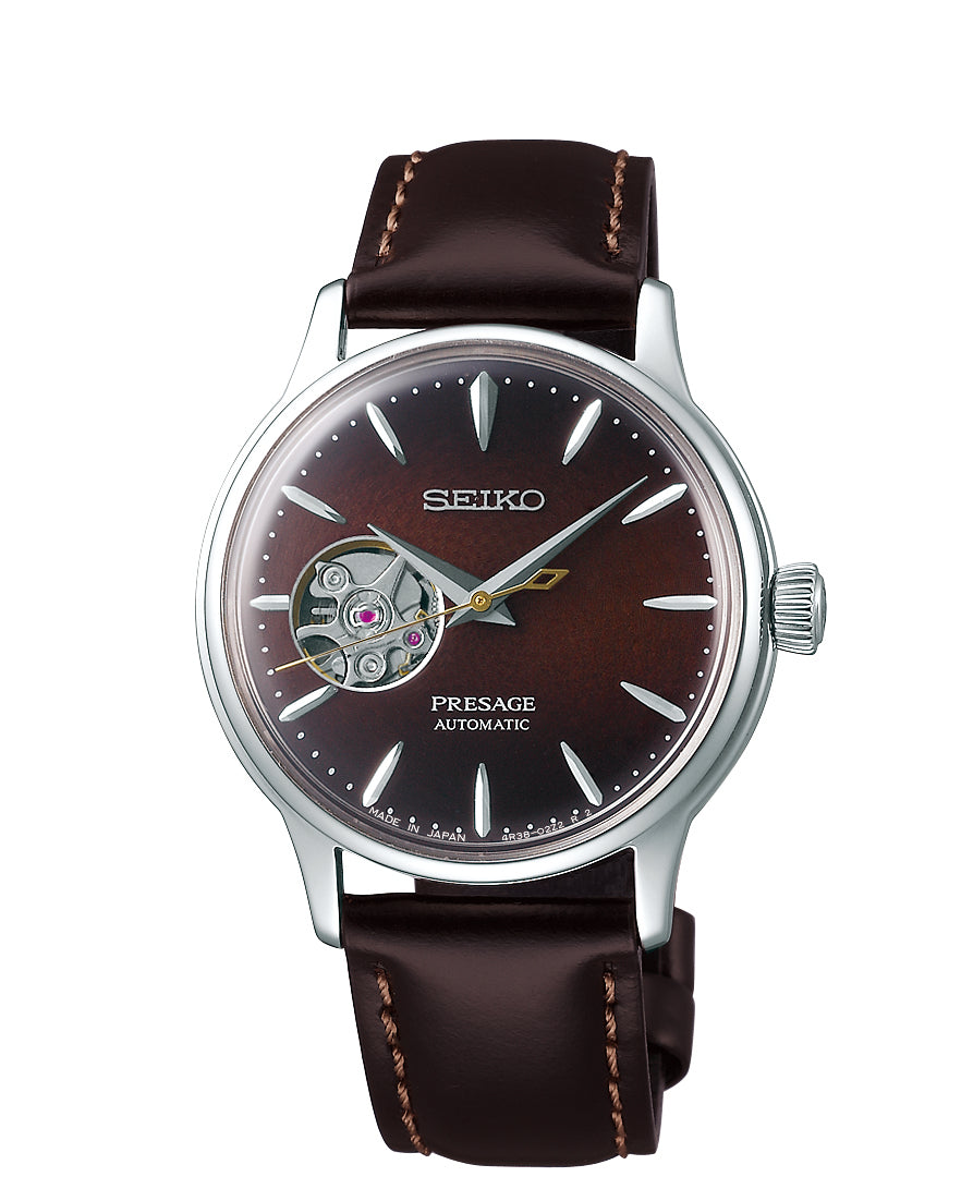 Seiko skeleton cheap watch automatic