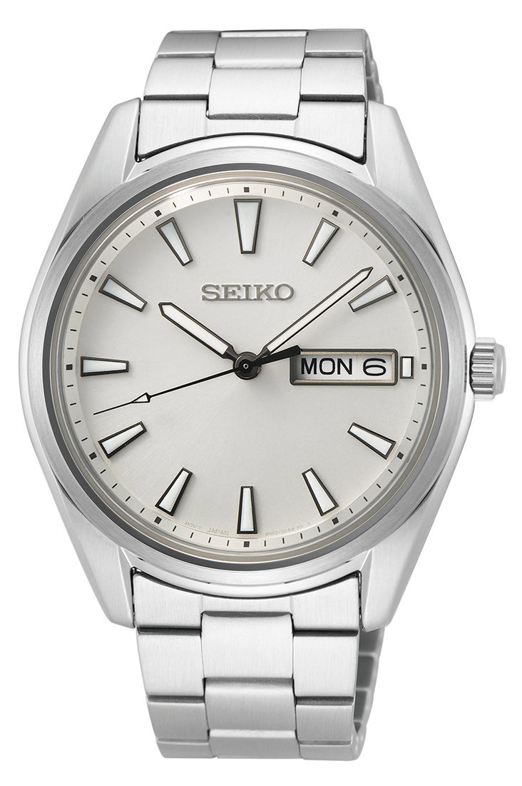 seiko watch with day and date