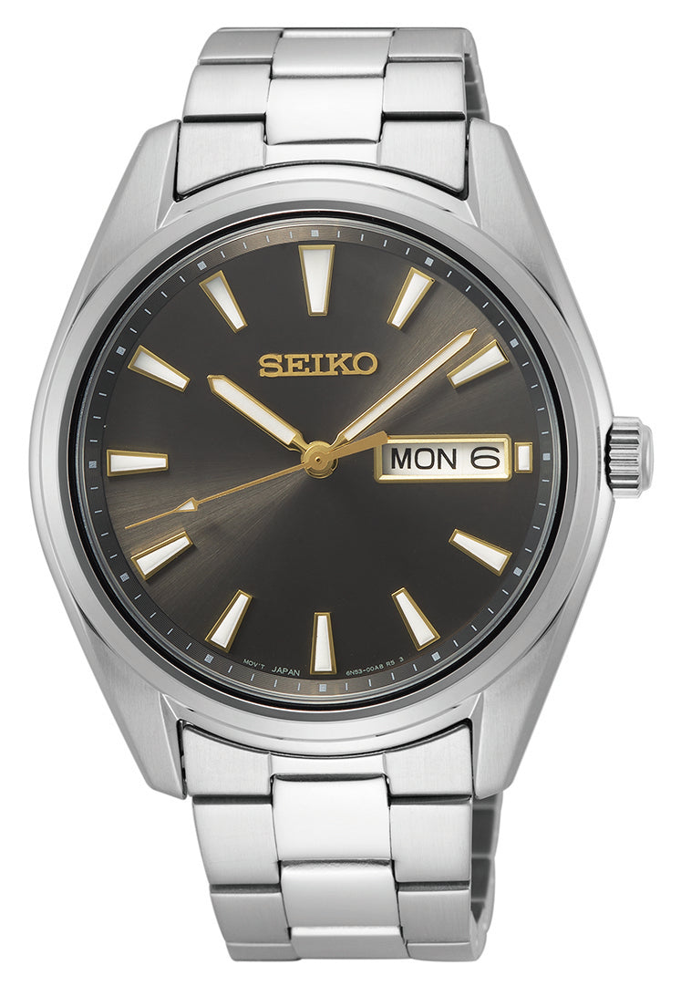 Seiko Classic Day Date Watch Golden Time