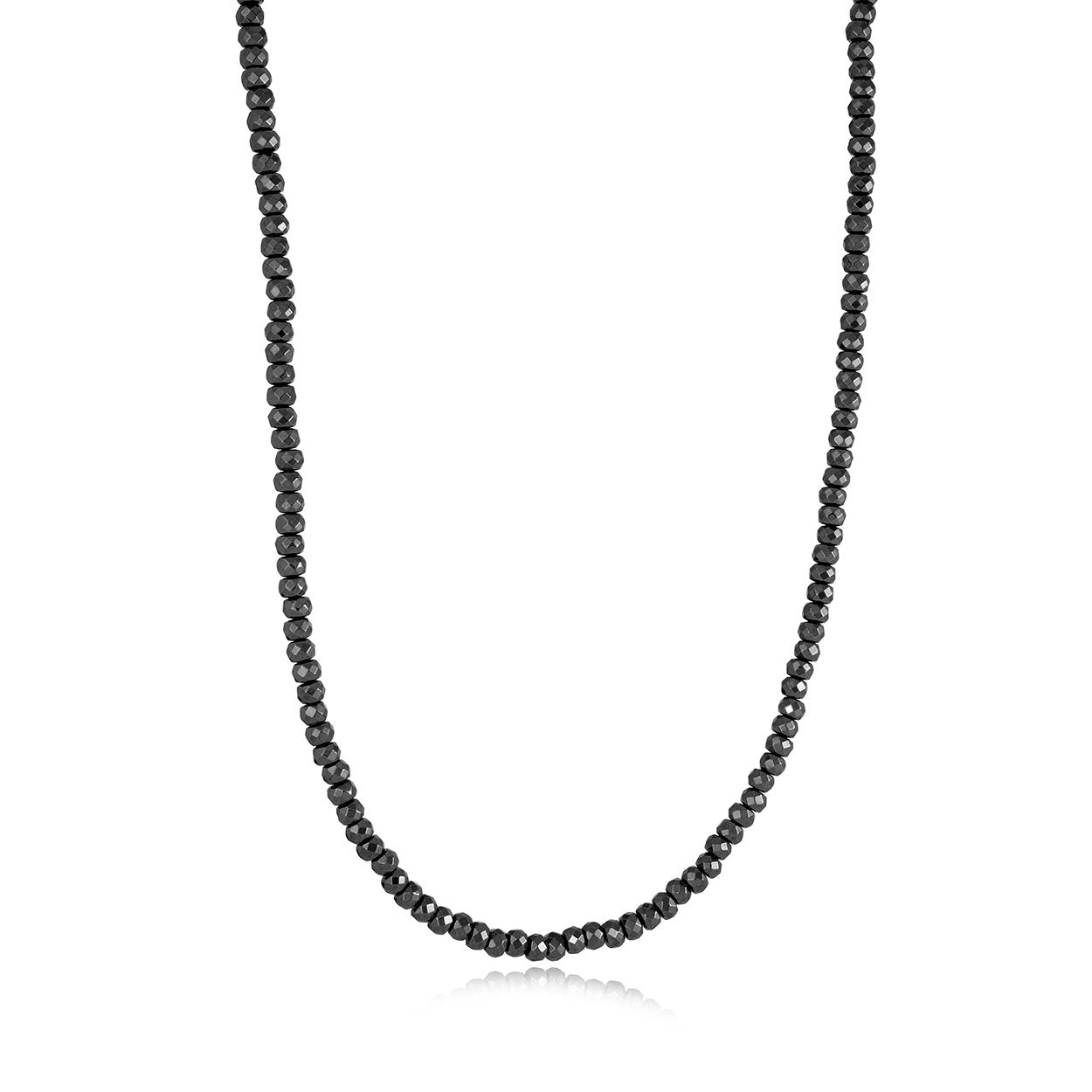 3mm Beaded Hematite Necklace