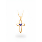 10K Gold cross pendant Baby