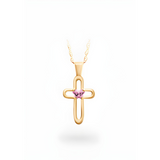 10K Gold cross pendant Baby