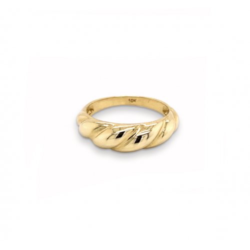 10K Yellow Gold Croissant Ring
