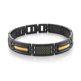 12mm Carbon Fibre Stripe Bracelet