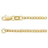 1.45mm Curb Chain In 10KT Yellow Gold