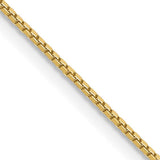 1.1mm 10K Yellow Gold Box Chain