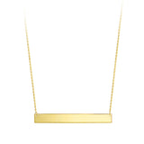 10K Bar Necklace - Yellow Gold