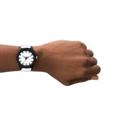 Armani Exchange White Silicone Outerbanks Watch