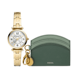 Carlie Three-Hand Watch & Card Case Box Set