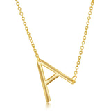 Gold Plated Sterling Silver Initial Necklaces