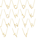 Gold Plated Sterling Silver Initial Necklaces