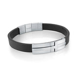 Steel cross bracelet
