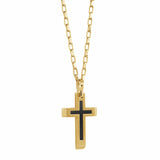 MATTE CENTRE CROSS PENDANT