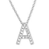 Sterling Silver Pendant Initial Necklaces By Jayelle