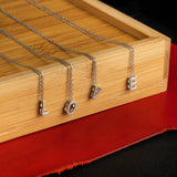 Sterling Silver Pendant Initial Necklaces By Jayelle