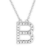 Sterling Silver Pendant Initial Necklaces By Jayelle