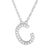 Sterling Silver Pendant Initial Necklaces By Jayelle