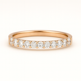 14K Rose Gold Diamond Band