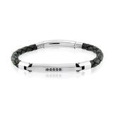 5mm Leather & CZ Bracelet