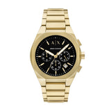 Armani Exchange Men's Chronograph Gold-Tone Stainless Steel Watch