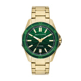 Armani Exchange Three-Hand Gold Tone Watch