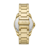 Armani Exchange Three-Hand Gold Tone Watch