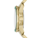 Armani Exchange Three-Hand Gold Tone Watch