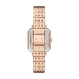 Armani Exchange Three-Hand Rose Gold-Tone Stainless Steel Watch and Bracelet Set