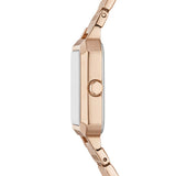 Armani Exchange Three-Hand Rose Gold-Tone Stainless Steel Watch and Bracelet Set