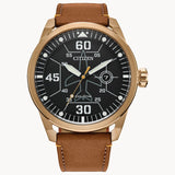 Avion Black Dial Leather Strap AW1733-09E