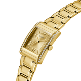 Bonnie Gold-Tone Crystal Square Analog Watch