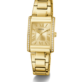Bonnie Gold-Tone Crystal Square Analog Watch