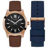 CRESCENT Rose Gold Tone Analog Box Set