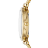 Carlie Three-Hand Gold-Tone Stainless Steel Mesh Watch and Jewelry Set