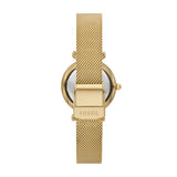 Carlie Three-Hand Gold-Tone Stainless Steel Mesh Watch and Jewelry Set