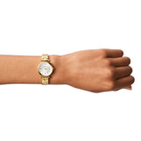 Carlie Three-Hand Gold-Tone Stainless Steel Watch