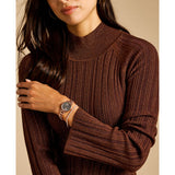 Carlie Three-Hand Rose Gold-Tone Stainless Steel Watch and Bracelet Set ES5378