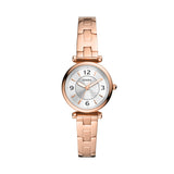 Carlie Three-Hand Rose Gold-Tone Stainless Steel Watch